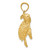 14K Sea Turtle Pendant D4221