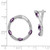 14k White Gold Amethyst and Diamond Hoop Earrings EM7456-AM-026-WA