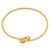 14K Polished Love Knot Flexible Bangle DB674