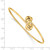 14K Polished Love Knot Flexible Bangle DB674