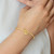 14K Polished Love Knot Flexible Bangle DB674