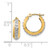 14kDiamond Fascination Round Huggy Hinged Hoop Earrings DF133