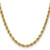 14K 20 inch 4.9mm Semi Solid Diamond-cut Rope with Lobster Clasp Chain DH035-20