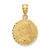 14K Brushed Diamond-Cut Virgin Mary Pendant D4682