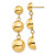 14k Polished Half Ball Dangle Earrings E883