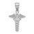 14K White Polished Medical Symbol Pendant D4617
