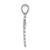 14K White Polished Medical Symbol Pendant D4617