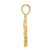 14K Brushed & Polished Diamond-cut Virgin Mary Pendant D4680