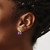 10k Checkerboard Amethyst and Diamond Earrings EM4393-AM-006-1YA