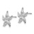 14k White Gold  Starfish Earrings E908W