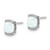14k White Gold Created Opal Post Earrings EM7080-OP-W