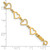 14K Flat Diamond Cut Open Hearts Bracelet FB1358-7.25