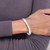14k White Gold 8mm Solid Polished Half-Round Slip-On Bangle DB313