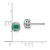 10k White Gold Emerald and Diamond Earrings EM7092-EM-010-1WA