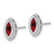 14k White Gold Marquise Garnet Post Earrings EM7204-GA-W