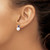 14k White Gold FWC Pearl and Sapphire Post Earrings EM8094-SA-W