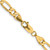 14K 26 inch 6.25mm Flat Figaro with Lobster Clasp Chain FFL160-26