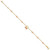14k Two-tone Diamond-cut Hearts w/1in Ext. Bracelet FB1517-7