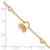 14k Two-tone Diamond-cut Hearts w/1in Ext. Bracelet FB1517-7