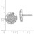 14k White Gold Polished Wavy Circle Diamond Post Earrings EM8462-062-WA