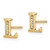 14k Diamond Initial L Earrings EM4170L-003-YA