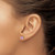 14k White Gold Square Created Pink Sapphire Earrings EM7102-CPS-W