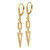 14k Diamond Triangle Leverback Earrings EM4187-045-YA