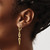 14k Diamond Triangle Leverback Earrings EM4187-045-YA
