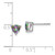 14k White Gold Trillion Mystic Fire Topaz Earrings EM7100-FT-W
