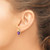 14k Checkerboard  Amethyst and Diamond Earrings EM4393-AM-006-YA