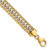 14K & White Rhodium Polished Fancy Link Bracelet FB1968-8