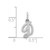 10k White Gold Initial D Charm 10C763WD