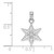 14k White Gold Small Snowflake Pendant K4742W