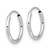 14k White Gold Madi K Endless Hoop Earrings GK566