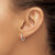 14k White Gold Madi K Endless Hoop Earrings GK566