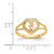 14K Two-tone 15 Heart Ring K3883
