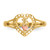 14K Two-tone 15 Heart Ring K3883