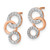 14k Rose Gold Diamond Circles Post Earrings EM6903-026-RA