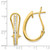 14k Gold Diamond Omega Back Hoop Earrings EM5445-100-YA