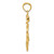 14k Large Anchor w/Wheel Pendant K3083