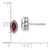 14k White Gold Marquise Garnet and Diamond Earrings EM7095-GA-014-WA