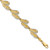 14k with Rhodium Flip Flops Bracelet FB1845-7.25