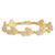 14k with Rhodium Flip Flops Bracelet FB1845-7.25