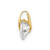 14k Madi K CZ Children's Heart Pendant GK868