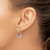 14k Two-tone Moon and Stars Circle Diamond Post Earrings EM6819-025-WRA