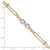 14K Two-tone Polished D/C Multi-Strand Infinity Bracelet FB1542-7.5