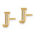 14k Diamond Initial J Earrings EM4170J-004-YA