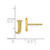 14k Diamond Initial J Earrings EM4170J-004-YA