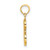 14KY Script Letter E Initial Pendant K6422E