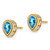 14k Pear Blue Topaz and Diamond Earrings EM7094-BT-032-YA